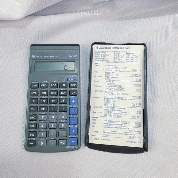 Texas Instruments TI-30X Scientific Calculator Works Made In Italy 1992 - Picture 12 of 12